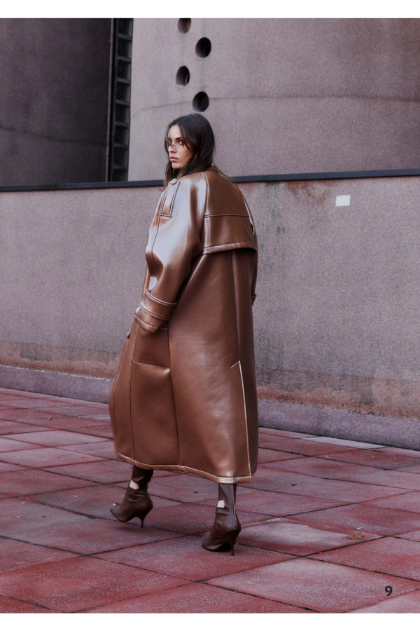 ANDREADAMO - OVERSIZE VINYL TRENCH 