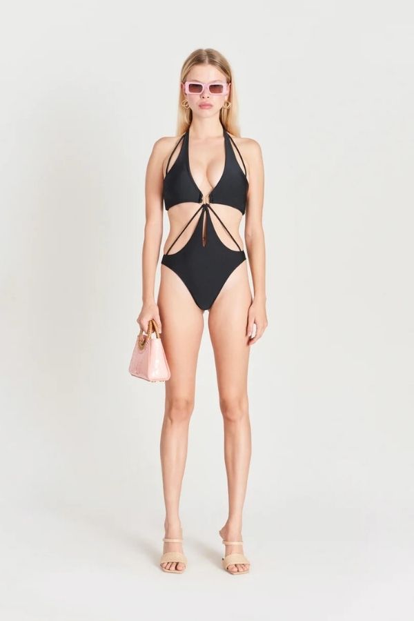 CULT GAIA - KNOWLES ONE PIECE SWIMWEAR BLACK