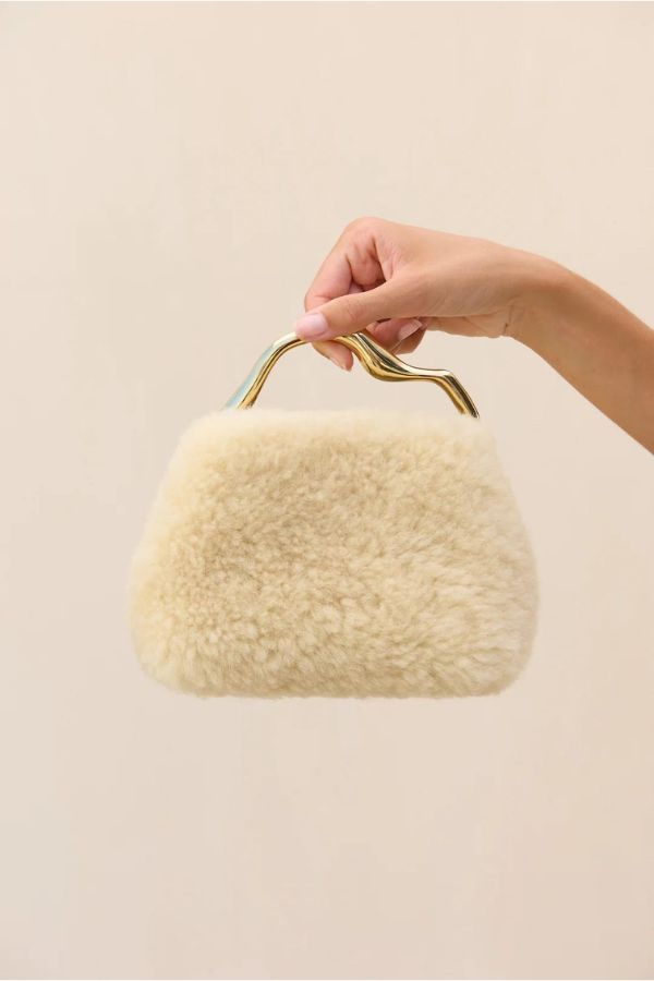 CULT GAIA - SOLENE MINI TOP HANDLE BAG IVORY