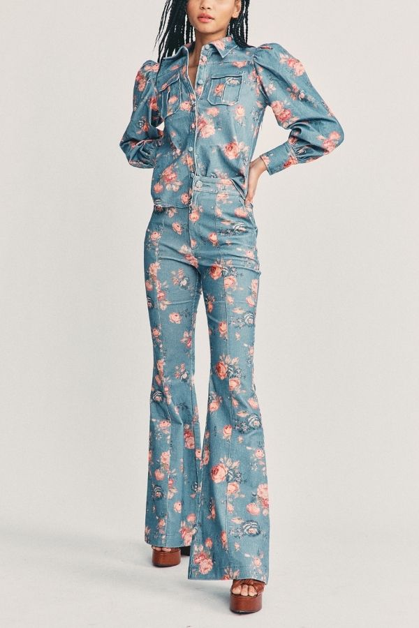 LOVE SHACK FANCY - MEYERSON FLARED PANT