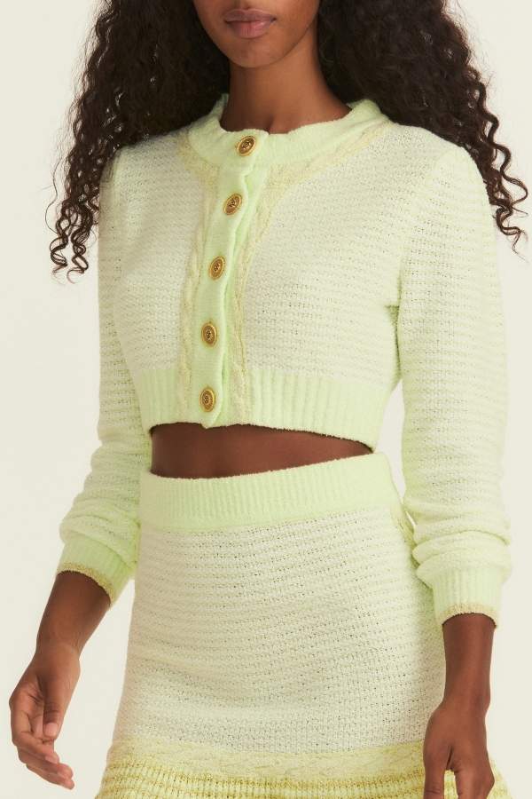 LOVE SHACK FANCY - TWAIN CROP CARDIGAN