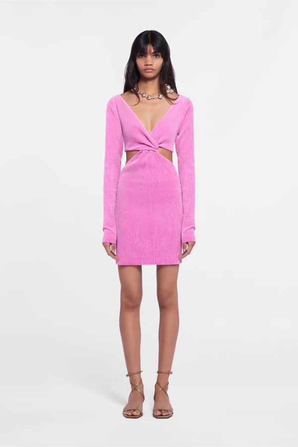 NANUSHKA - DESTA MINI DRESS PINK