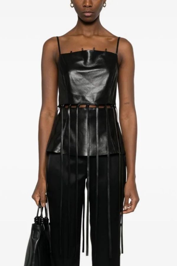 NANUSHKA - CITTA TOP BLACK