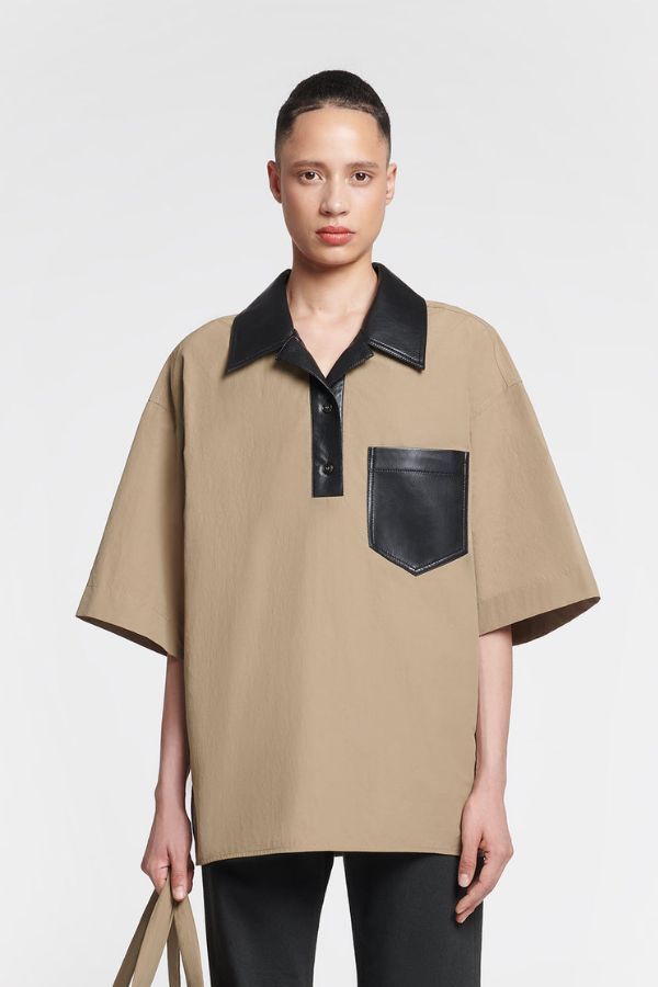 NANUSHKA - SANVY TOP BEIGE