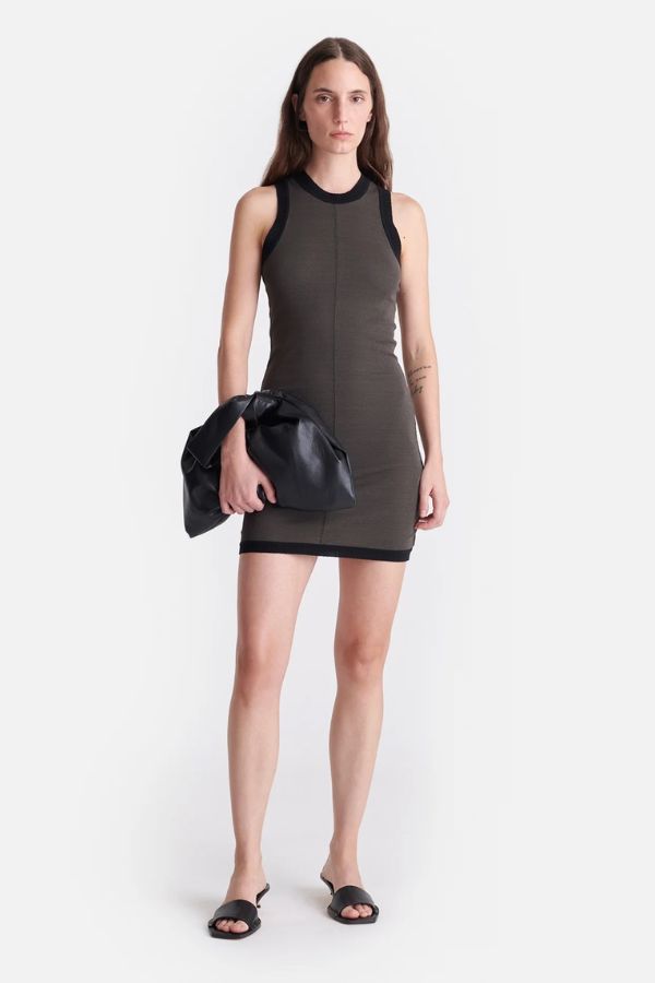 NANUSHKA - LORETT MINI DRESS BLACK