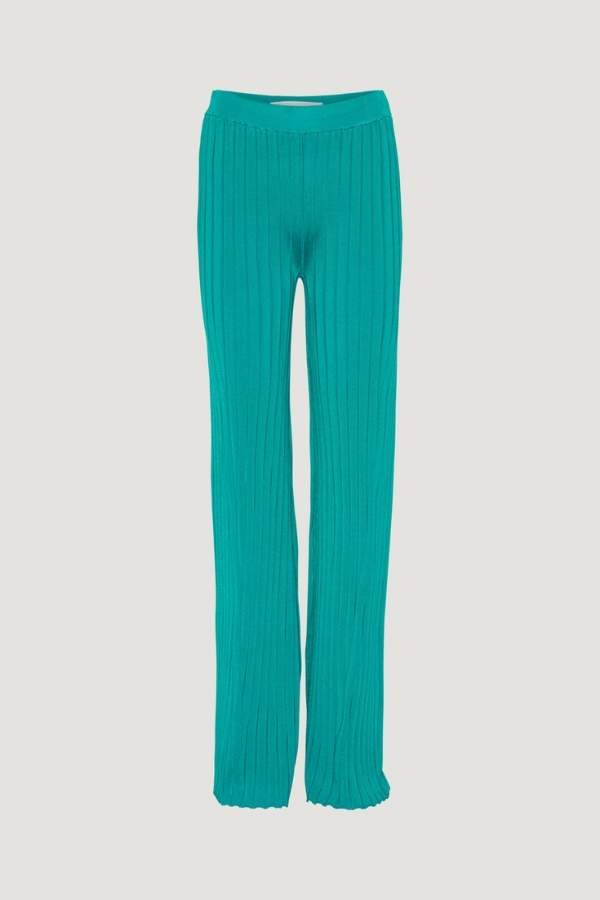 REMAIN - KNIT PANTS SHINY RIB