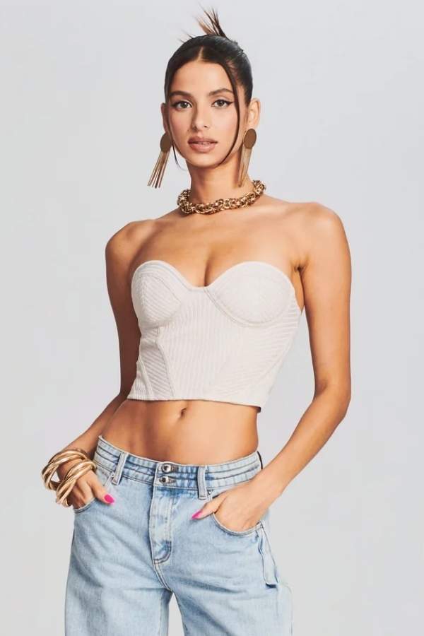 RETROFETE - SAMI CORSET TOP WHITE