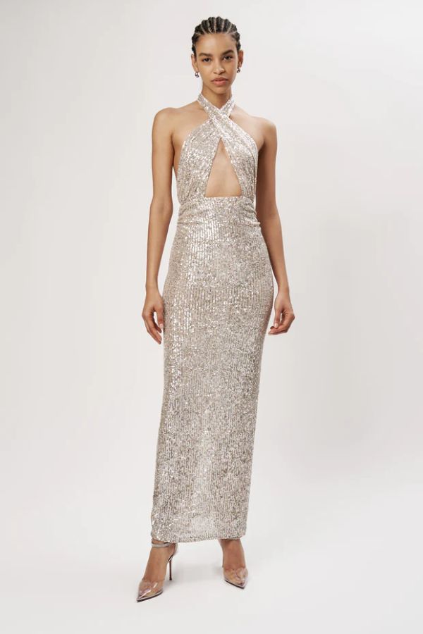 RONNY KOBO - ZACK MAXI DRESS METALLIC