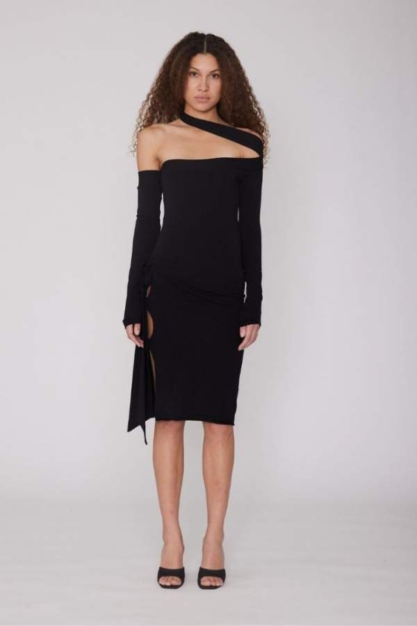 ROTATE - BECA DRESS BLACK