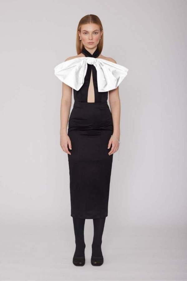 ROTATE - NOELLA DRESS BLACK