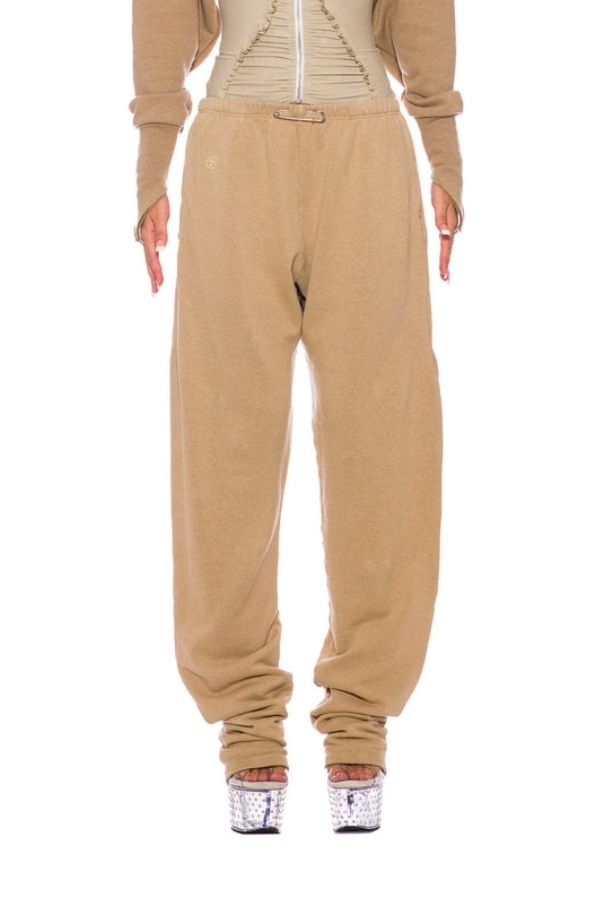 SAMI MIRO VINTAGE - SAFETY PIN SWEATPANTS TAUPE