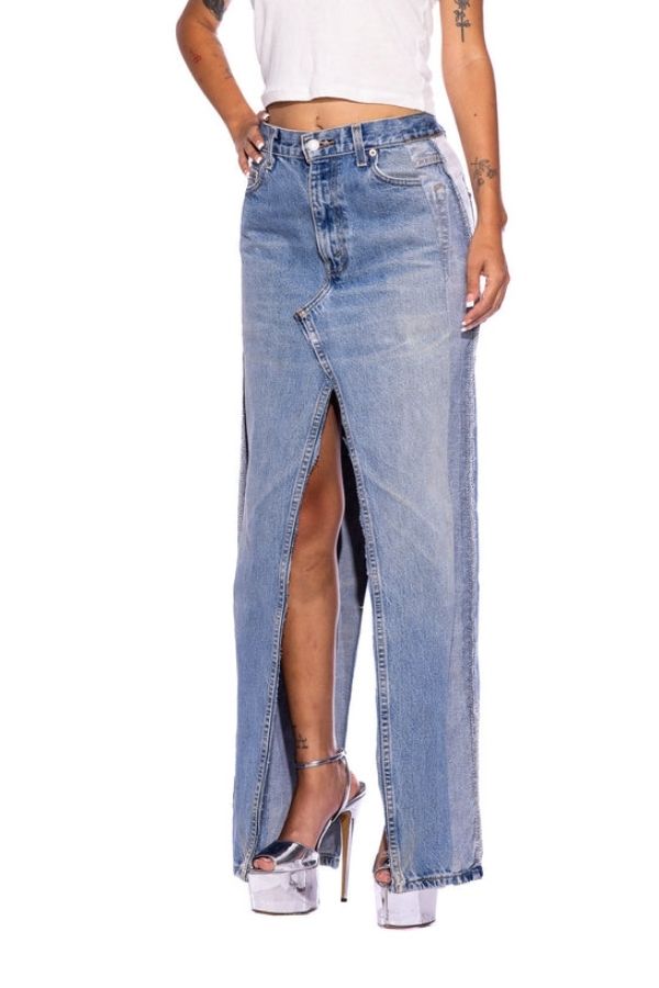 SAMI MIRO VINTAGE - PORTERHOUSE IN VINTAGE SKIRT BLUE 