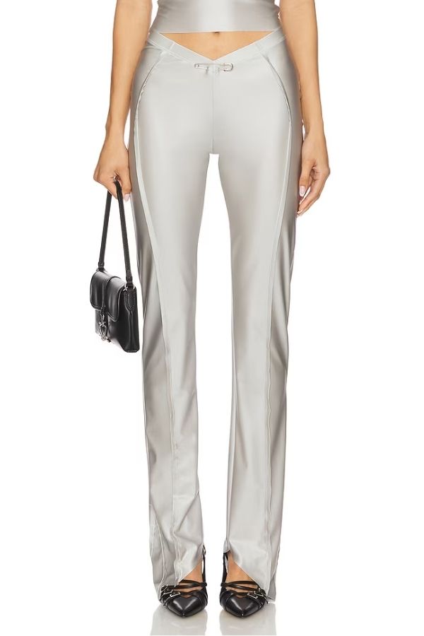 SAMI MIRO VINTAGE - ASYMMETRIC STRETCH PANTS GREY