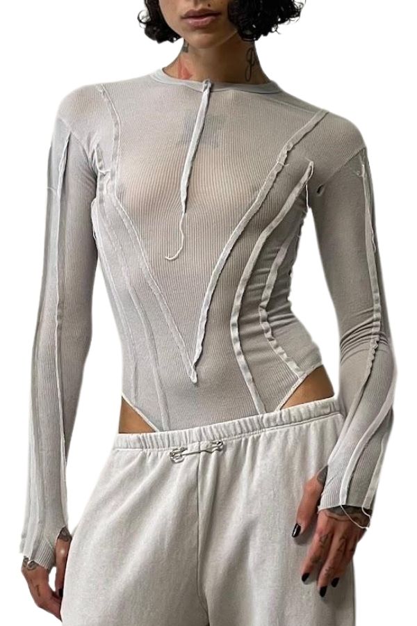 SAMI MIRO VINTAGE - OPEN SEAM LONG SLEEVE BODY GREY