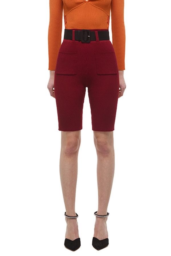 SELF PORTRAIT - 109C OXBLOOD SHORT