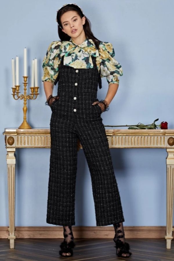 SISTER JANE - THRONE TWEED JUMPSUIT