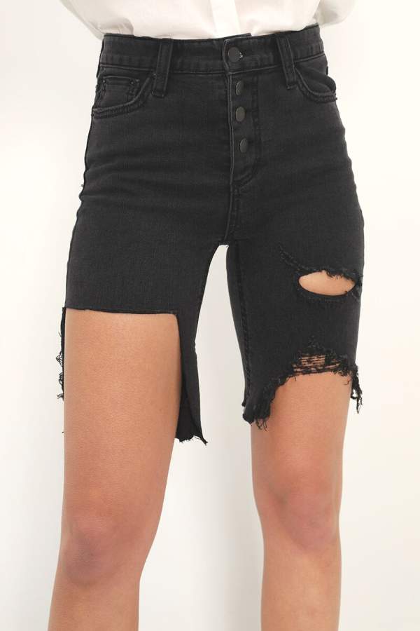 STORETS - DOROTHY ASYMMETRIC CUTOUT SHORTS