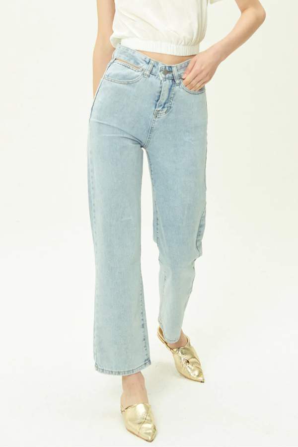 STORETS - ALYSSA WAIST CUTOUT JEANS