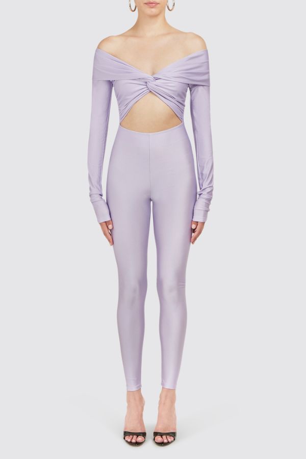 THE ANDAMANE - KENDALL JUMPSUIT PURPLE